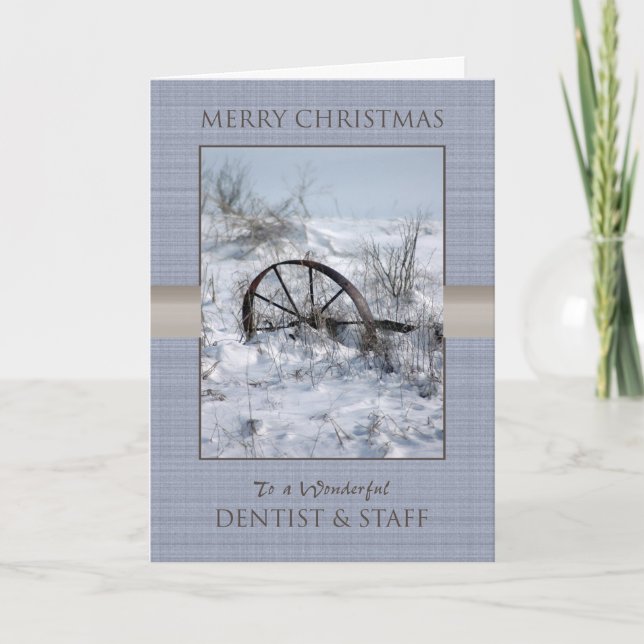 Christmas for Dentist and Staff Holiday Card (Front)