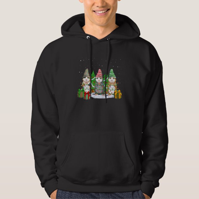 Christmas for men women kids Gnomies Guinea Pig Hoodie (Front)