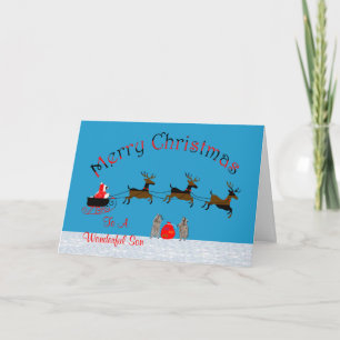 Christmas For Son Greeting Card