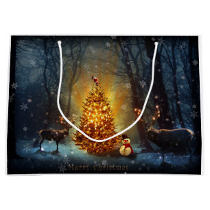 Christmas Forest                                 . Large Gift Bag