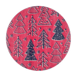 Christmas Forest: Winter Silhouette Wallpaper. Cutting Board