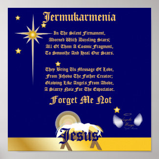 Christmas Forget Me Not Poem-Customize Poster