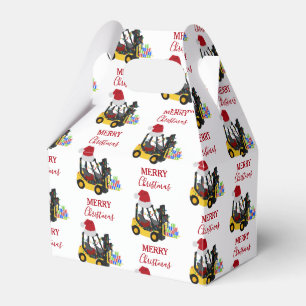 Christmas Forklift Truck  Favor Box
