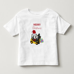 Christmas Forklift Truck Toddler T-shirt