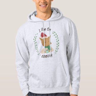 Christmas Fox Loves Coffee Hoodie