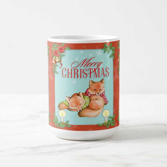 Christmas Fox Magic Mug (Center)