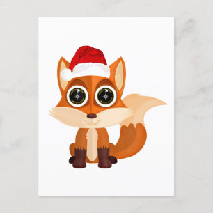 Christmas Fox Postcard