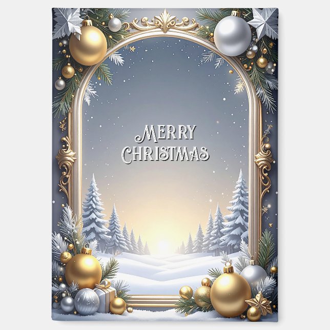 Christmas Frame Holiday Magnet (Front)