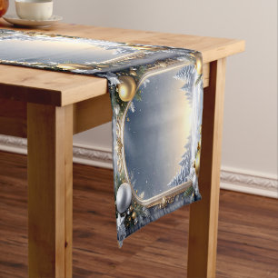 Christmas Frame Holiday Table Runner