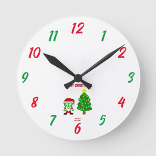 Christmas FrankenCheese Acrylic Wall Clock