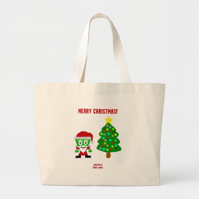 Christmas FrankenCheese Jumbo Tote (Front)