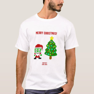 Christmas FrankenCheese Men's White Basic T Shirt