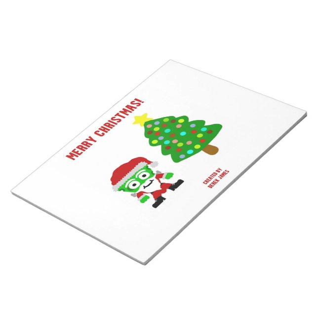 Christmas FrankenCheese Notepad 27.9 cm x 21.6 cm (Angled)