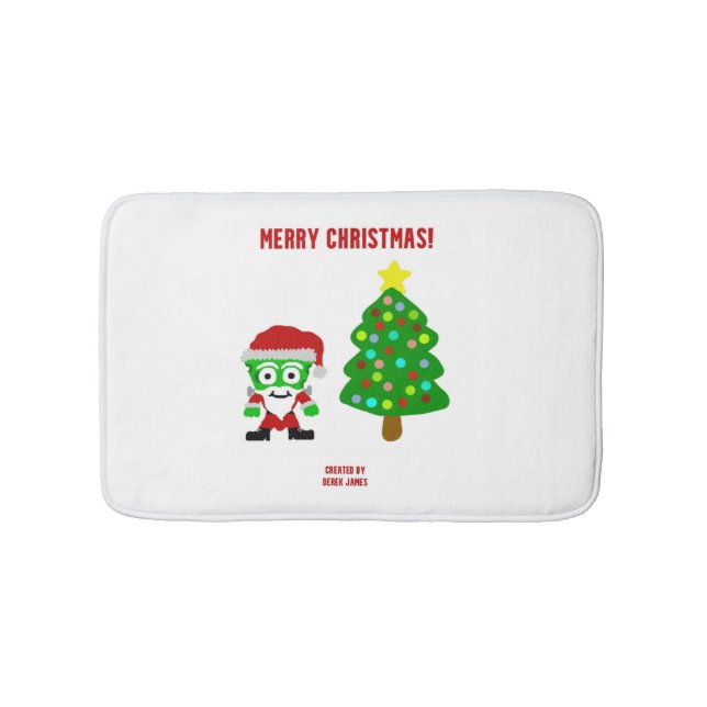 Christmas FrankenCheese Small Bath Mat (Front)