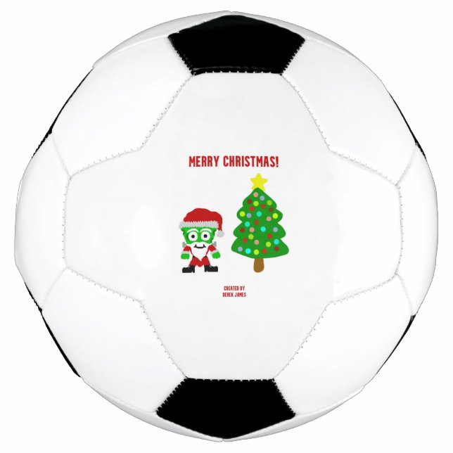 Christmas FrankenCheese Soccer Ball (Front)