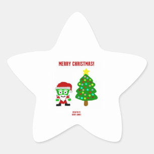 Christmas FrankenCheese Star Sticker