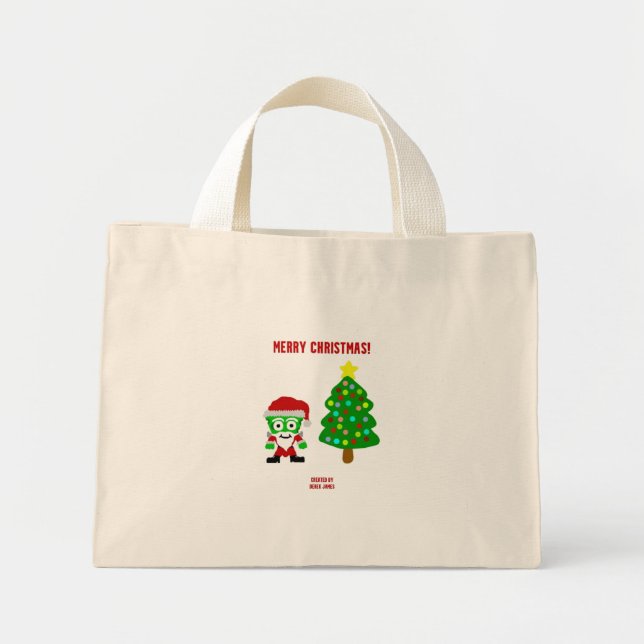 Christmas FrankenCheese Tiny Tote Bag (Front)