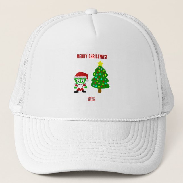 Christmas FrankenCheese Trucker Hat (Front)
