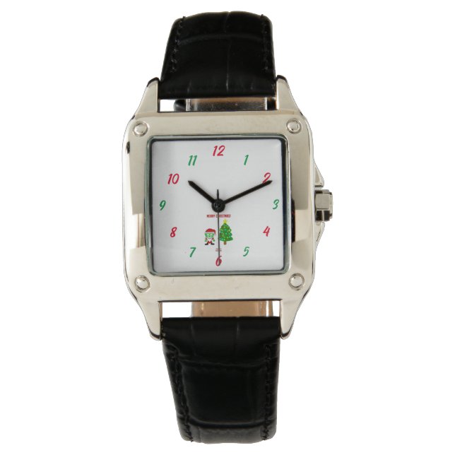 Christmas FrankenCheese Women's Square Watch (Front)