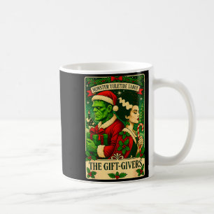 Christmas Frankenstein And Bride The Lovers Tarot  Coffee Mug
