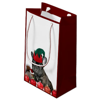 Christmas French Bulldog Gift Bag