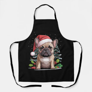 Christmas French Bulldog Lover Dog Mom Funny Apron