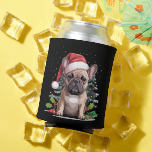 Christmas French Bulldog Lover Dog Mom Funny Can Cooler