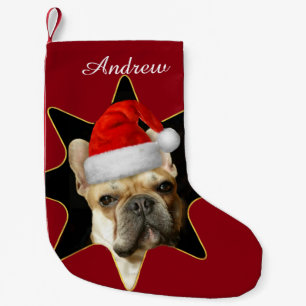 Christmas French Bulldog personalized stocking