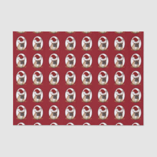 Christmas French Bulldog tissue paper