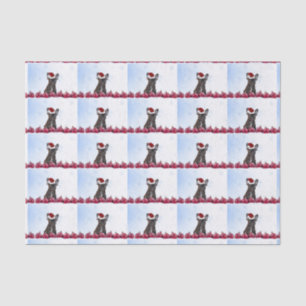 Christmas French Bulldog tissue paper