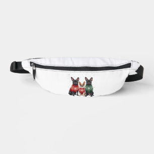 Christmas French Bulldogs Xmas Frenchie Dog 2 Fanny Pack