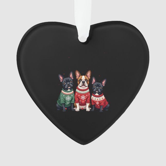 Christmas French Bulldogs Xmas Frenchie Dog 4 (devant)