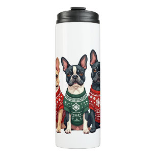Christmas French Bulldogs Xmas Frenchie Dog Men Wo Thermal Tumbler