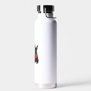 Christmas French Bulldogs Xmas Frenchie Dog Water Bottle