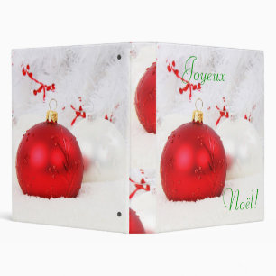 Christmas French Joyeux Noel Binder