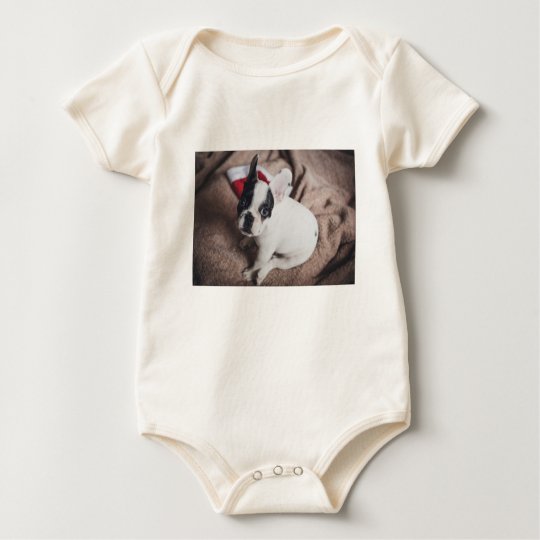 Christmas Frenchie Baby Bodysuit