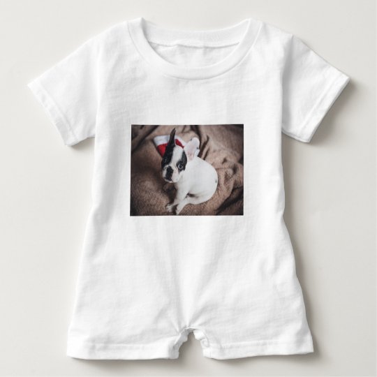 Christmas Frenchie Baby Romper