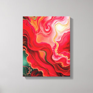 Christmas Frequency Resonance Premium Wrapped Canvas Print