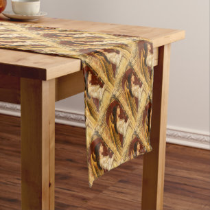 Christmas Fresco Angel Short Table Runner