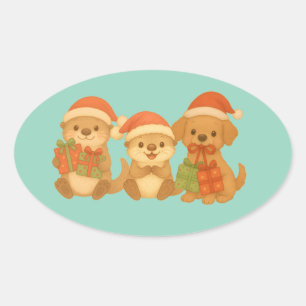 Christmas Friends Sticker
