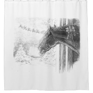 Christmas Friesian Stallion 