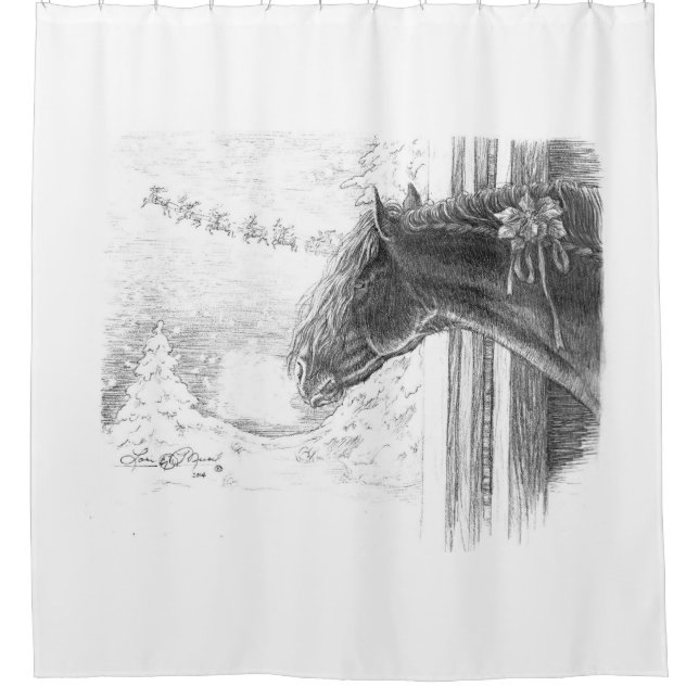 Christmas Friesian Stallion  (Front)