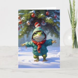 Christmas Frog Card