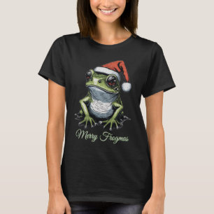 Christmas Frog Cottagecore Vintage Victorian T-Shirt