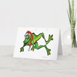 Christmas Frog Holiday Card