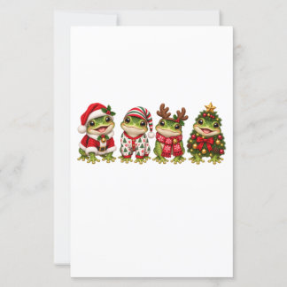 Christmas Frog Holiday Friends