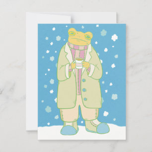 Christmas Frog Postcard