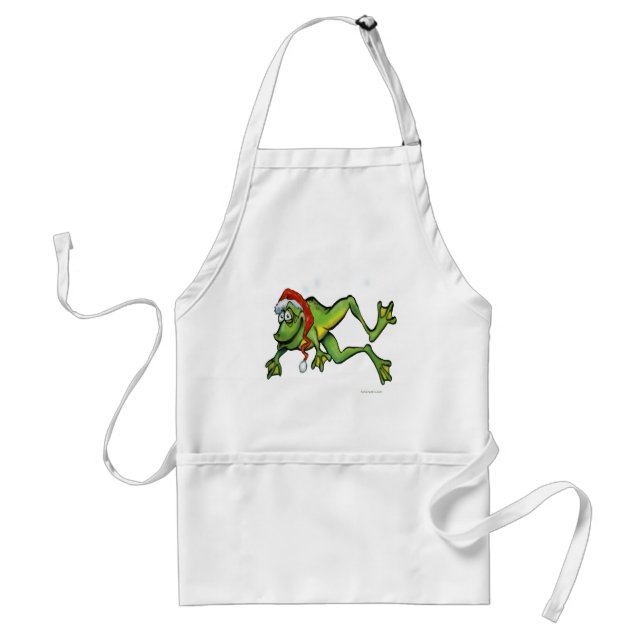 Christmas Frog Standard Apron (Front)