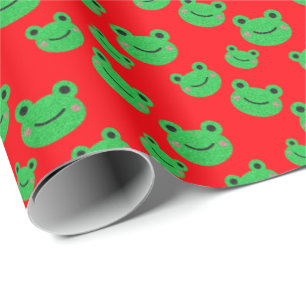 Christmas Frog Wrapping Paper
