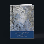 Christmas from Canada card<br><div class="desc">Send Season's Greetings from Canada with this beautiful photograph of snow covered trees. Design also available for other states.</div>